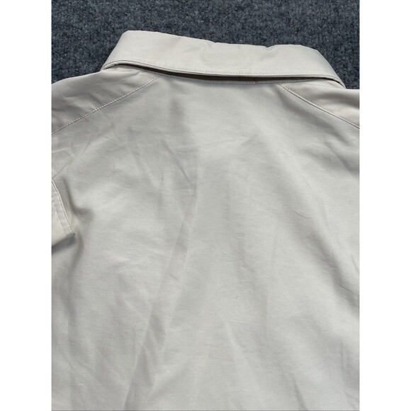 LL Bean Shirt Mens Large Khaki No Fly Zone Vented Roll Tab Sleeve Gorpcore Lg - Picture 14 of 16